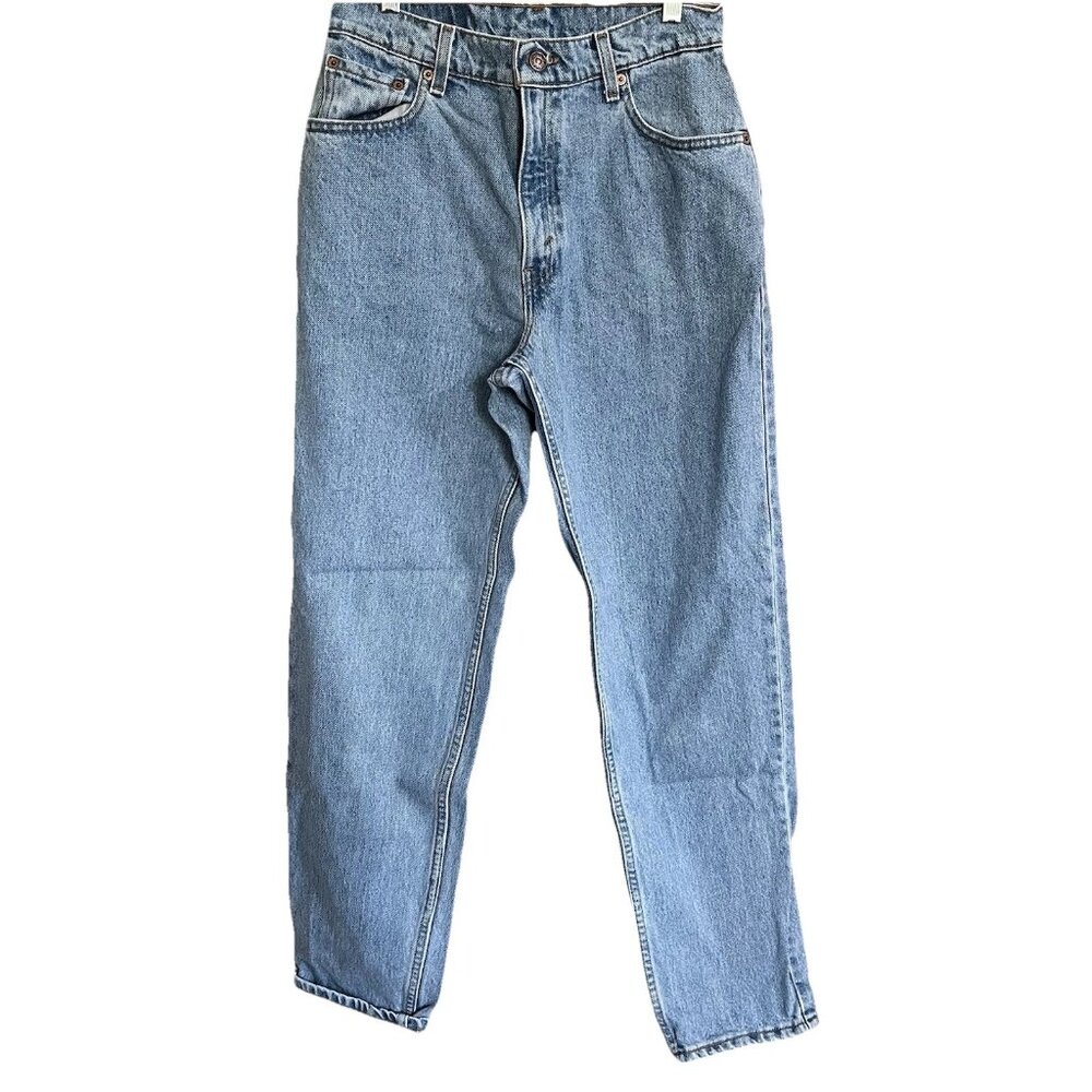 Womens Levis 550 Mom Jeans Cotton 90's Light Wash Relxd Fit Tapered Leg 10 M USA